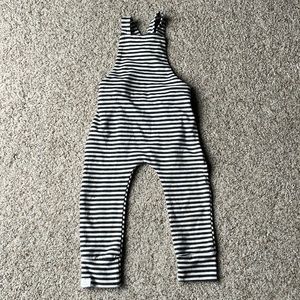 Simple Sawyer Stripe Toddler Overalls